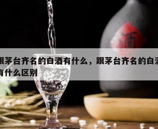 跟茅台齐名的白酒有什么，跟茅台齐名的白酒有什么区别