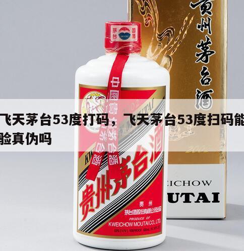 飞天茅台53度打码，飞天茅台53度扫码能验真伪吗