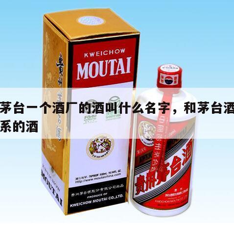 和茅台一个酒厂的酒叫什么名字，和茅台酒有关系的酒