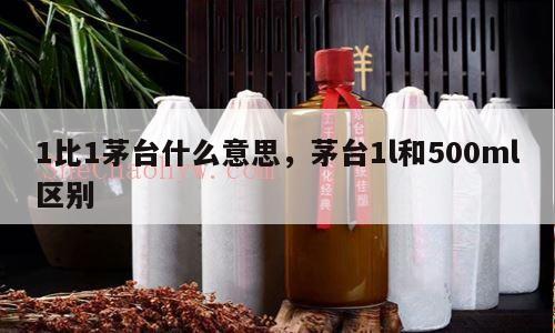 1比1茅台什么意思，茅台1l和500ml区别