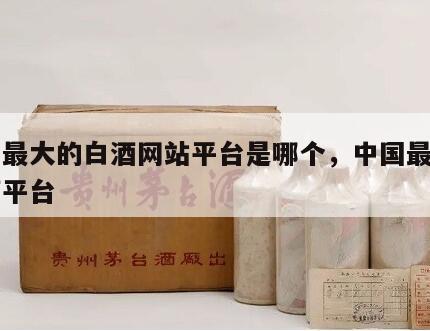 国内最大的白酒网站平台是哪个，中国最大的白酒平台