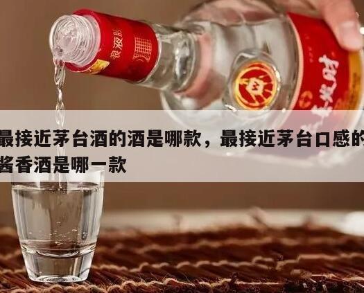 最接近茅台酒的酒是哪款，最接近茅台口感的酱香酒是哪一款
