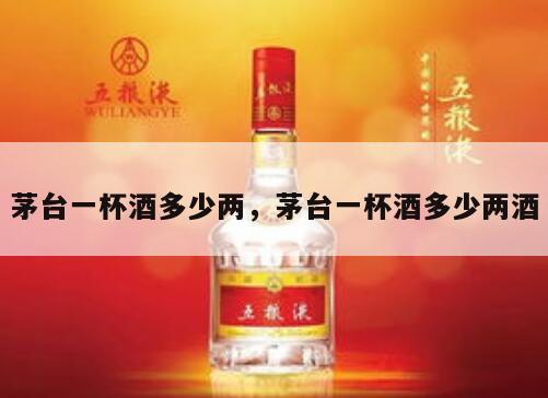 茅台一杯酒多少两，茅台一杯酒多少两酒