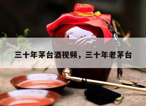 三十年茅台酒视频，三十年老茅台
