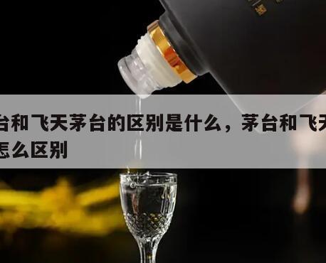 茅台和飞天茅台的区别是什么，茅台和飞天茅台怎么区别